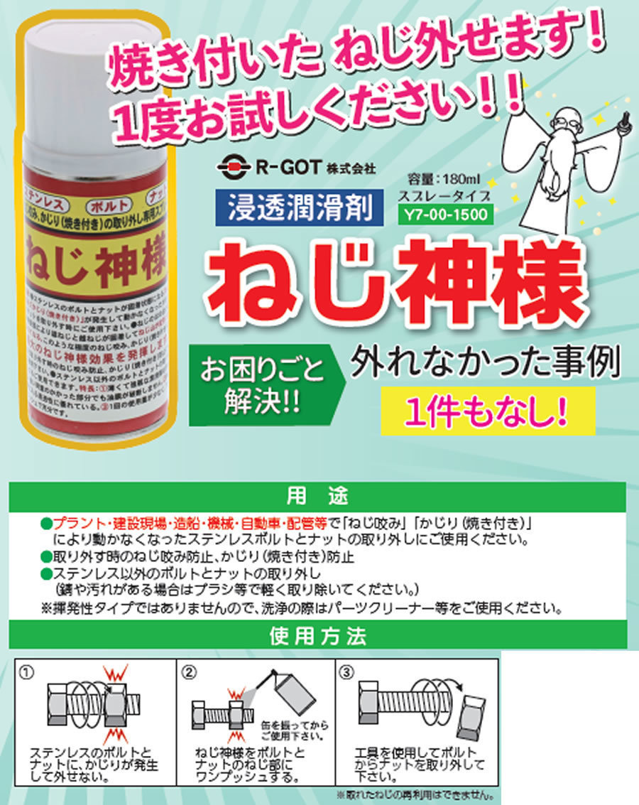 ステンレス製ボルト・ナットで焼き付きが発生する原因と対策について